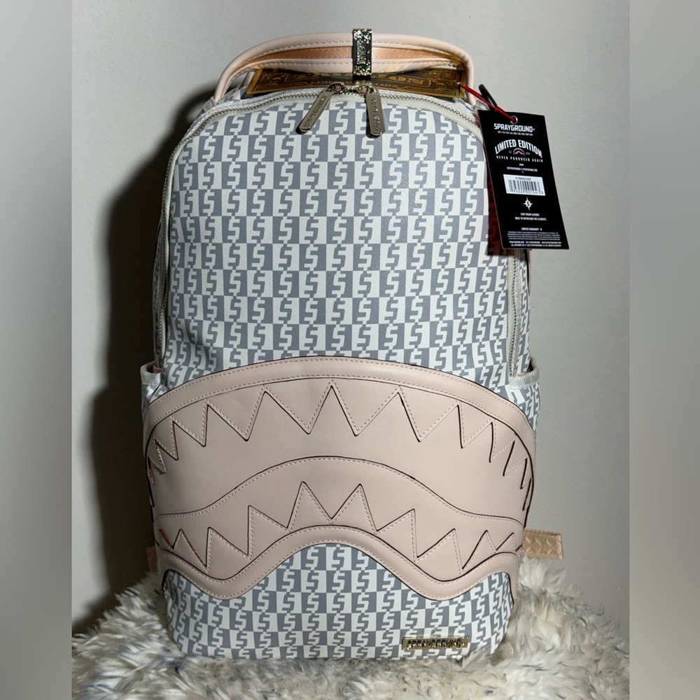 SPRAYGROUND ROSE MONEY CRÈME DE LA CRÈME BACKPACK LIMITED EDITION SOLD OUT *NWT*